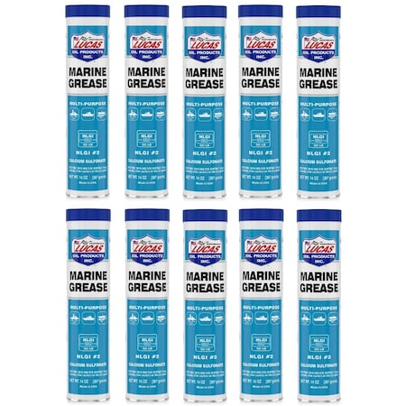Lucas Oil 10320-10 14 oz. Marine Grease, 10/Box PK 10320-10